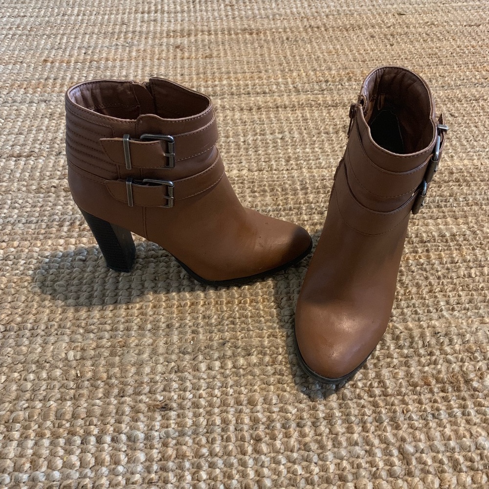 Express booties. Only worn a few times. Good shape